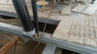 Lay metal plate