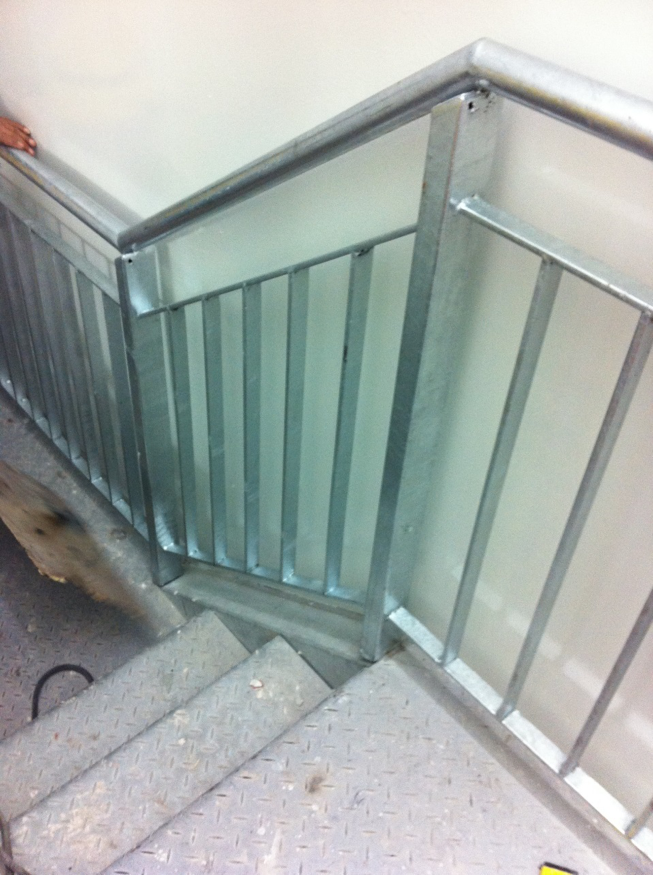 Install S/S handrail